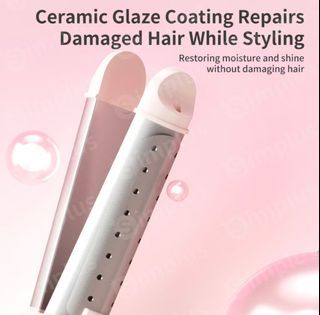 Simplus Pink 2in1 Hair Straightener and Curler 28mm
