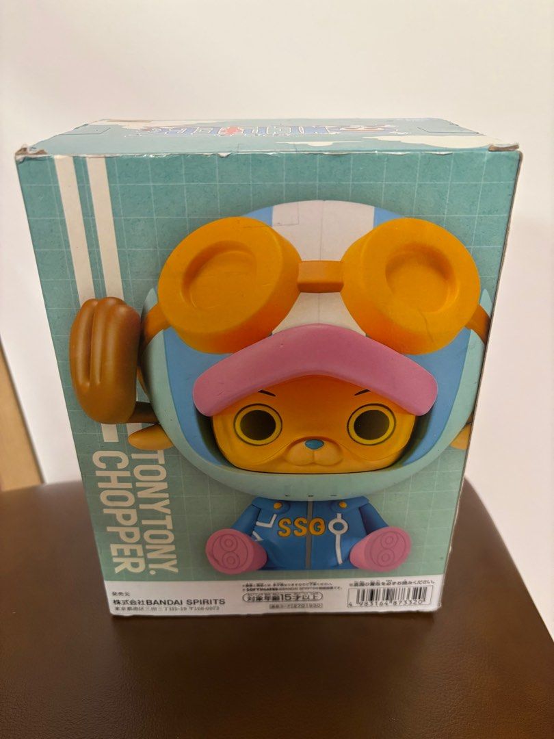 SOFVIMATES CHOPPER （分類：設計師玩具及盲盒）位於 Hong Kong。 由 loloying 提交（商品編號 1351967764，圖片 3）。簡介： ONE PIECE SOFVIMATES CHOPPER EGGHEAD VER. 蛋頭島 盒會有少少唔靚仔 但未開封 夾於娃娃機 只限面交！！！。