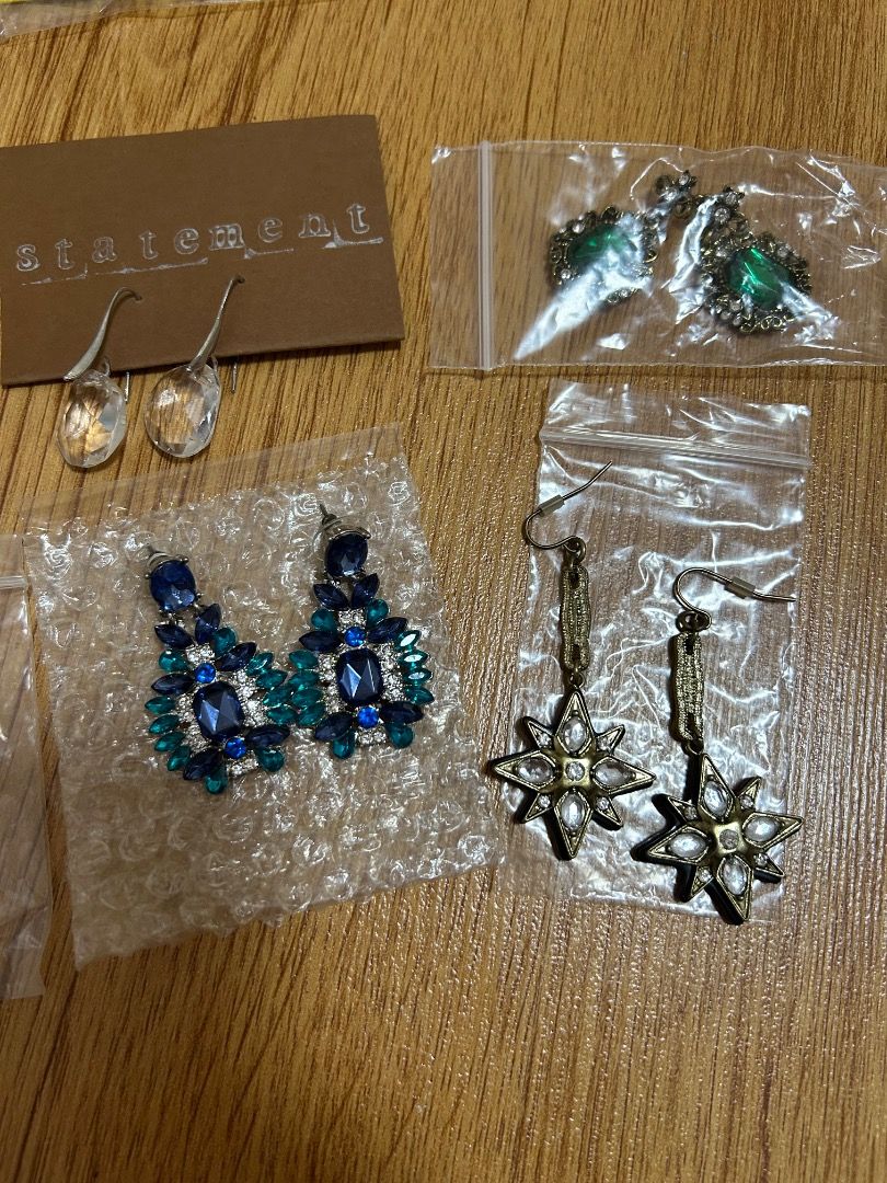 TAKE ALL SUPER LOW PRICE - Earrings accessory take all 8pcs (Category: Earrings) located in Quezon City. Submitted by pink_lantern2 (Listing ID 1352008749, Image 2). Description: TAKE ALL SUPER LOW Price! Brand new Earrings accessories. Get all 8pcs for a low price. Great for reselling and own use.