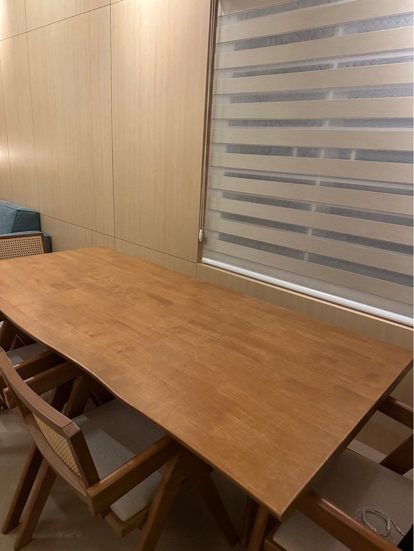 Table Only (Category: Tables & Sets) located in Kuala Lumpur. Submitted by dansam96 (Listing ID 1351698260, Image 2). Description: Table only. Not include chairs. Size : 1800mm L x 850mm W x 750mm H Reason sell : want to buy another design Material : solid wood Fixed price.