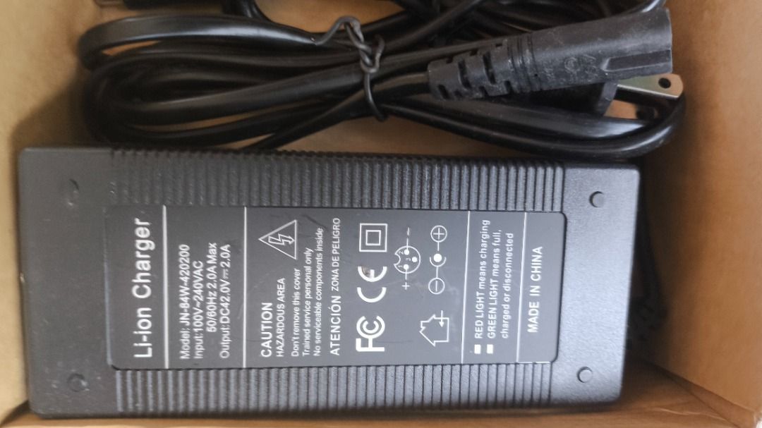 XIAOMI charger for scooter. 5pcs available (Category: Chargers) located in Caloocan City. Submitted by bufiimman447311 (Listing ID 1352146079, Image 2). Description: Xiaomi Charger. Bought for 1000 just spare chargers lying around..