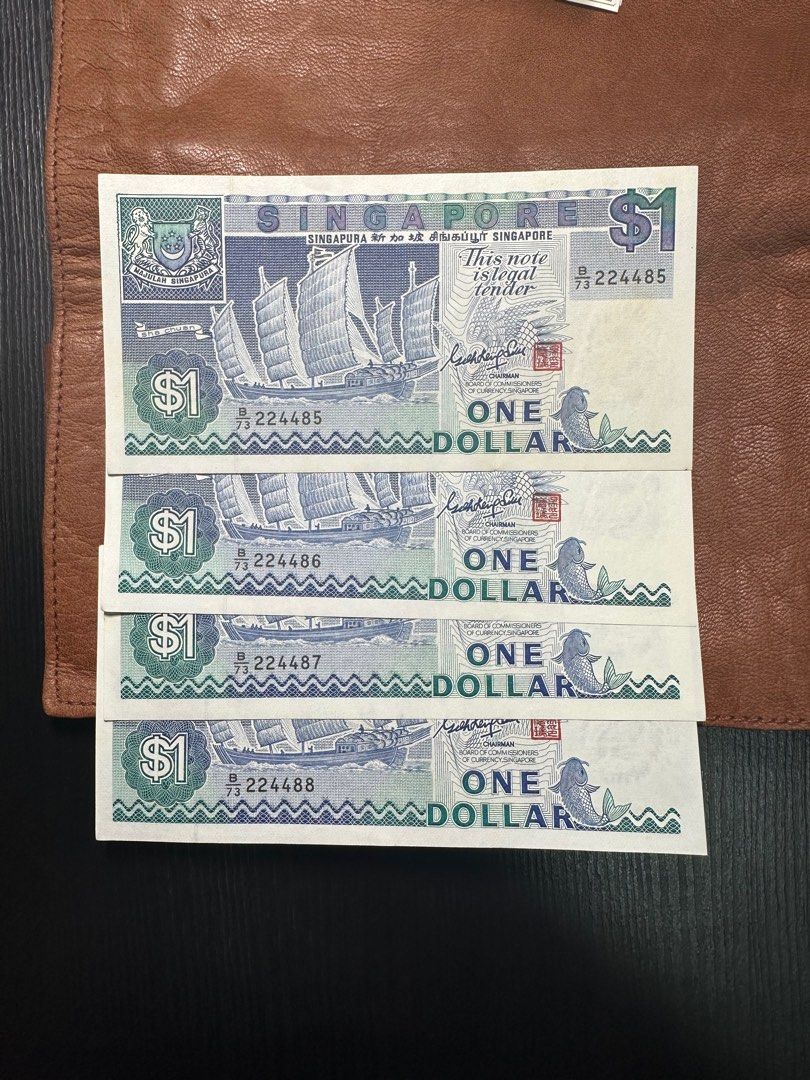 $1 notes (Category: Currency) located in Singapore. Submitted by coral_76 (Listing ID 1355685031, Image 7). Description: Bird series in running order from 530501 to 530599. The others are either in order or almost in order via separate numbering bundles . Selling the whole set at $488. ..