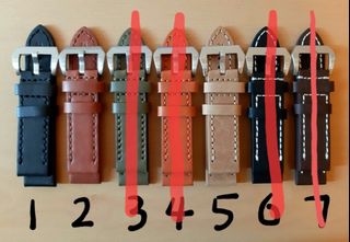 24mm牛皮錶帶適合Panerai沛納海手錶64222603512835110