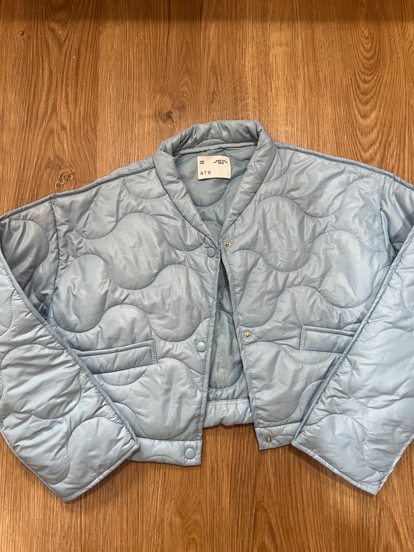 ATS the label quilted crop coat, Fesyen Wanita, Pakaian Wanita, Baju ...
