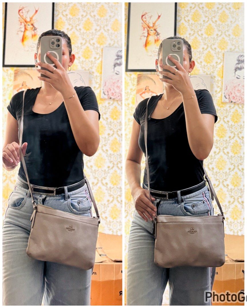 Coach Gray Slim Crossbody (Category: Luxury Bags & Wallets) located in Davao. Submitted by stellietas (Listing ID 1355782760, Image 3). Description: Signs of use No flaws, cracks. Still good to use. See photos for more details .