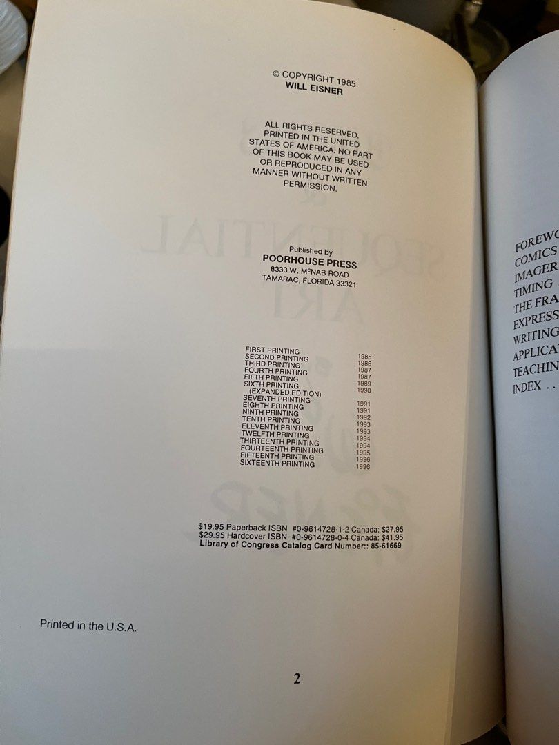 Comics & Sequential Art Expanded Edition by Will Eisner, with illustrations (Category: Comics & Manga) located in Pasig City. Submitted by zoraym (Listing ID 1087032801, Image 3). Description: Expanded Edition, as specified on front cover .