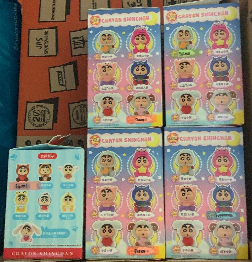 Crayon shinchan blind box plush, Hobbies & Toys, Toys & Games on Carousell