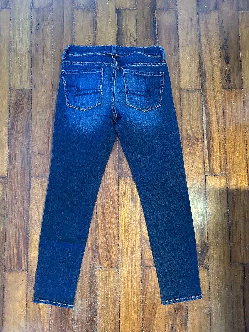 Dark Blue Denim Pants 2 (Category: Jeans) located in Mariveles. Submitted by declutterwithina (Listing ID 1355675900, Image 3). Description: Mid waist Not faded Skinny Jeans LBC or J&T delivery during weekends.