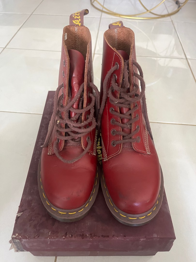 Giày Dr.Martens 1460 Pascal Atlas Leather 'Oxblood Atlas' 26243601