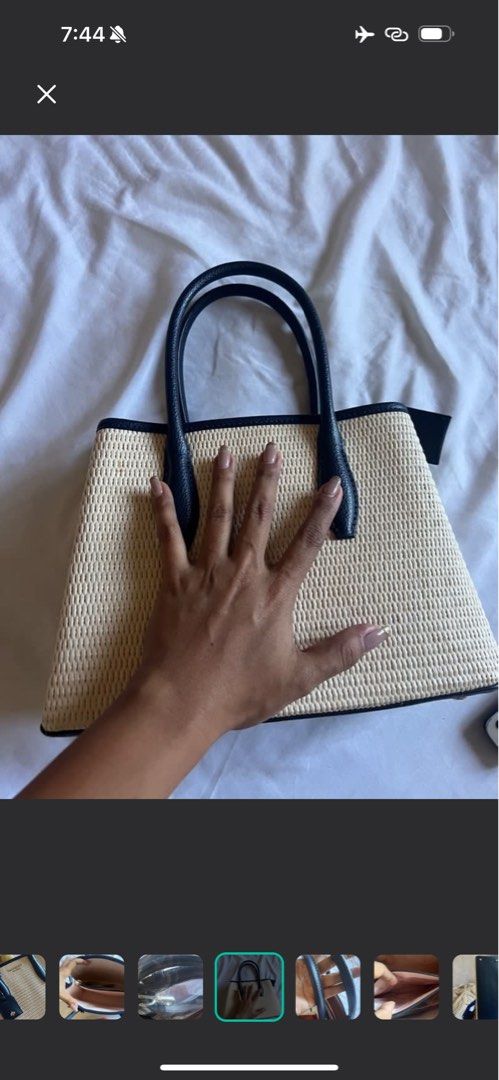 Eva Straw Bag Elegant Kate Spade japan bought (Category: Luxury Bags & Wallets) located in Cavite. Submitted by prelovedsbyanneb (Listing ID 1355762905, Image 3). Description: No issue Like new cond Kate spade orig Nabili sa Japan imus loc.