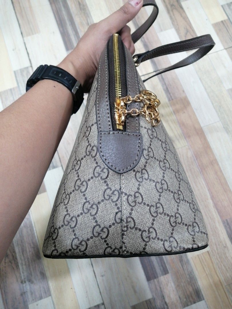 Gucci Alma bag (Category: Luxury Bags & Wallets) located in Baguio. Submitted by brandeditems16 (Listing ID 1355828864, Image 3). Description: In excellent condition No flaws or damage Vinyl material and genuine leather Dustbag inclusion Negotiable price.