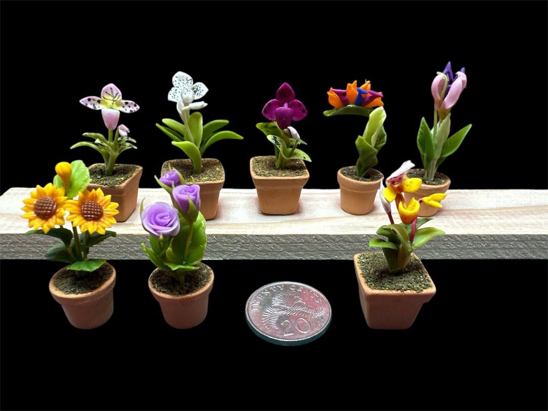 Handmade Miniature Flower Plant on pot, clay, 1 pc (Category: Handmade Craft) located in Singapore. Submitted by mini.collectibles.1 (Listing ID 1355712012, Image 3). Description: Handmade Miniature Flower Plant on pot, clay, 1 pc Random flower pot will be picked by seller Made from air dry clay There may be some finger pressing stains or prints due to handmade. Miniature Showcase Display Store at the address below: Blk 2019 Bukit Batok St 23 (In