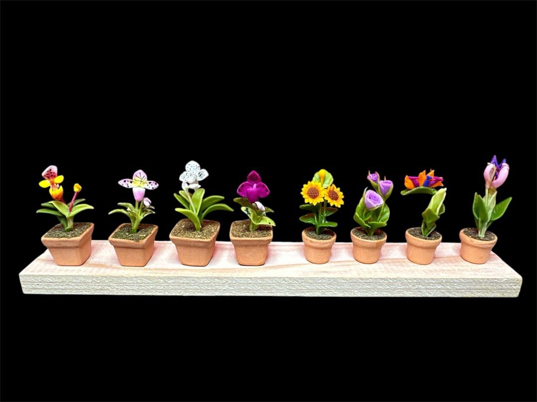 Handmade Miniature Flower Plant on pot, clay, 1 pc (Category: Handmade Craft) located in Singapore. Submitted by mini.collectibles.1 (Listing ID 1355712012, Image 1). Description: Handmade Miniature Flower Plant on pot, clay, 1 pc Random flower pot will be picked by seller Made from air dry clay There may be some finger pressing stains or prints due to handmade. Miniature Showcase Display Store at the address below: Blk 2019 Bukit Batok St 23 (In