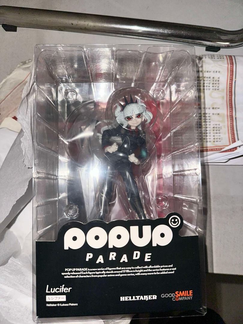 Helltaker GSC Pop Up Parade Lucifer (Category: Figurines & Statues) located in Pasay City. Submitted by awmaster (Listing ID 1355695541, Image 1). Description: Helltaker GSC Pop Up Parade Lucifer Meetups: Vito Cruz Cartimar Shipping (Shoulderd by Buyer) Lalamove / Grab Express Available.