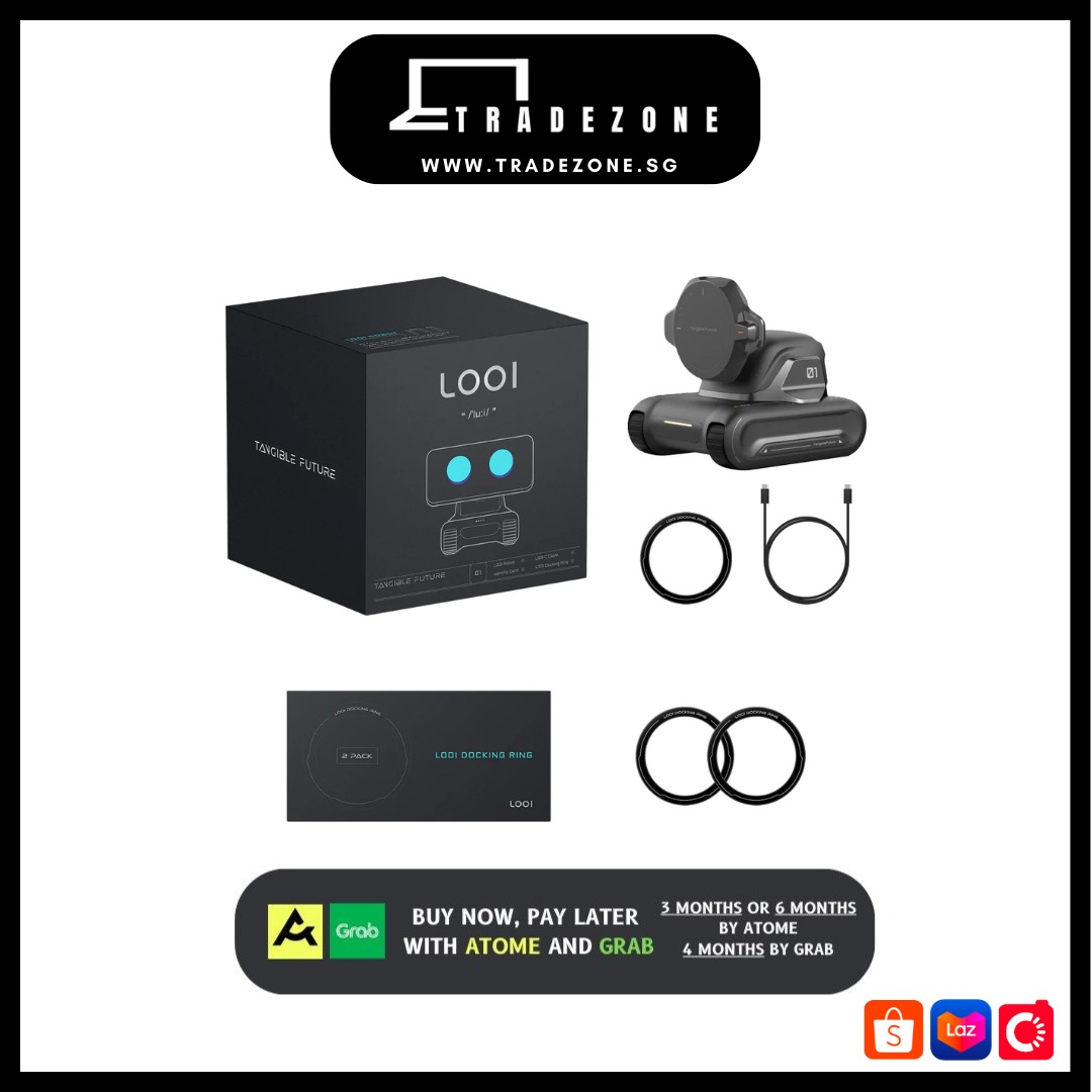 LOOI Robot - AI Desktop Companion With ChatGPT Voice Interaction Memory Personality Gesture Face Recognition Emotional Support And 10w Wireless Charging