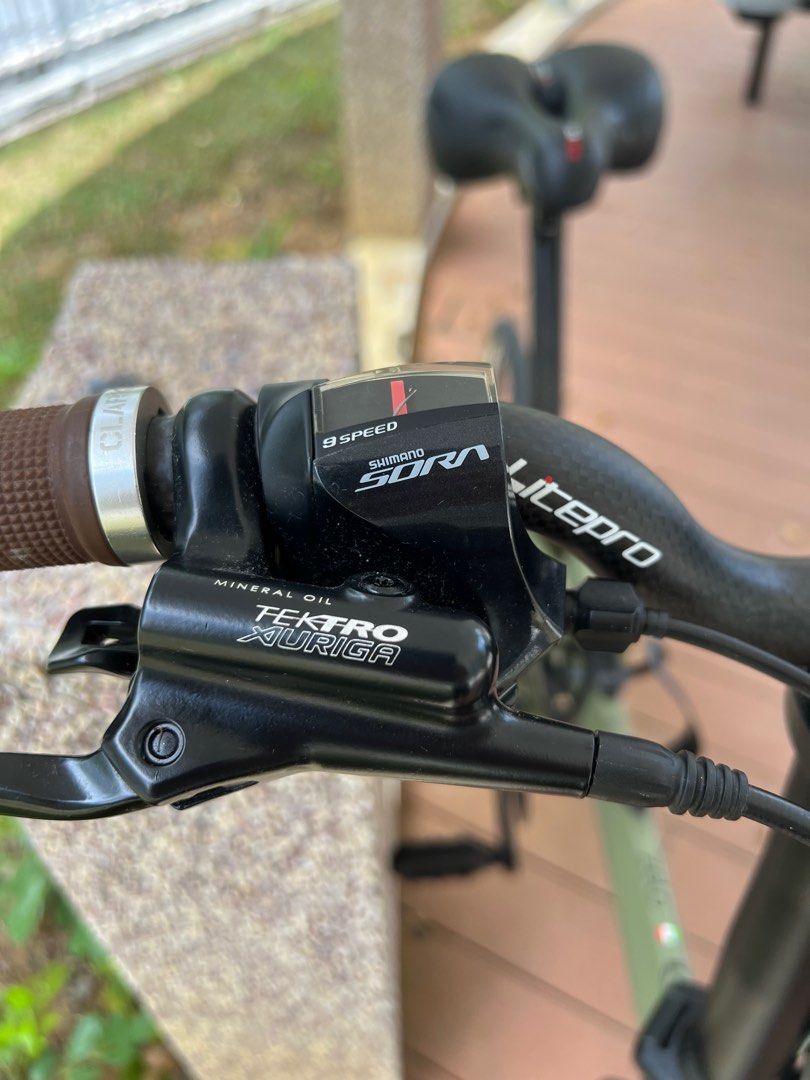 Java Zelo Foldable Bicycle (Category: Bicycles) located in Singapore. Submitted by seeheong (Listing ID 1355710065, Image 3). Description: Java Zelo 2 Foldable bike. Fully modded. 1. Shimano Sora 9 Speed Shifter 2. Shimano Sora derailleur 3. Litepro 56T chain ring 4. Litepro crank set 5. Tektro Xuriga Hydraulic brake set 6. Litepro Carbon Handlebar 7. Litepro seat post 8. Ruituo RT 451 20” wheel set 9. Kenda Kwick Roller Tyres 10. Others #foldabl