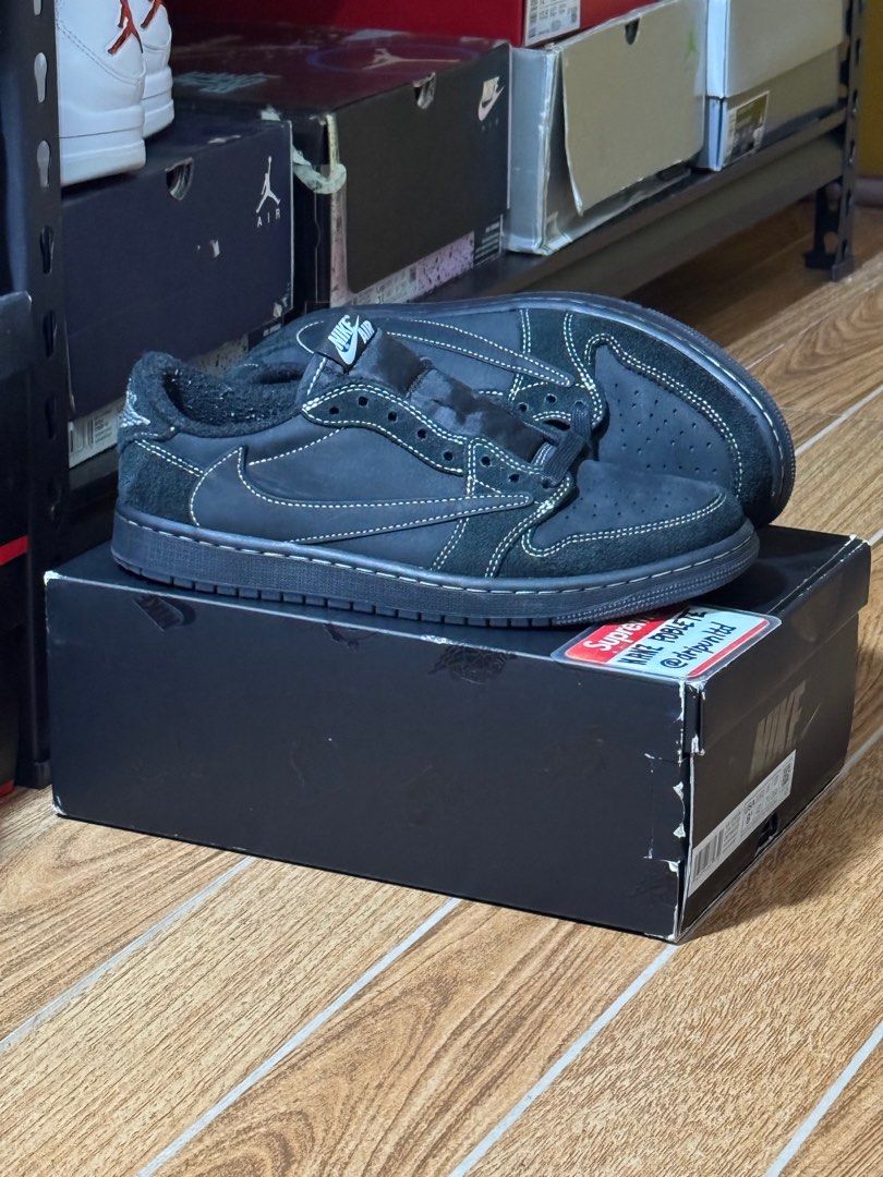 Jordan 1 Low OG Travis Scott Black Phantom (Category: Sneakers) located in Mandaluyong City. Submitted by dripunltd (Listing ID 1355731276, Image 1). Description: Jordan 1 Low OG Travis Scott Black Phantom Size 8.5 9/10 Condition 28,499.