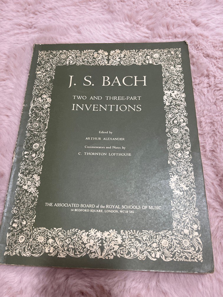 J.S Bach inventions, Hobbies & Toys, Books & Magazines, Textbooks on ...