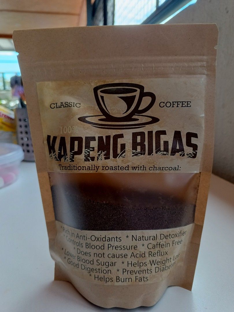 Kapeng Bigas (Category: Beverages) located in Marikina City. Submitted by pb_ber (Listing ID 1355698798, Image 1). Description: Kapeng Bigas Organic Coffee Home-made, roasted ground rice coffee.