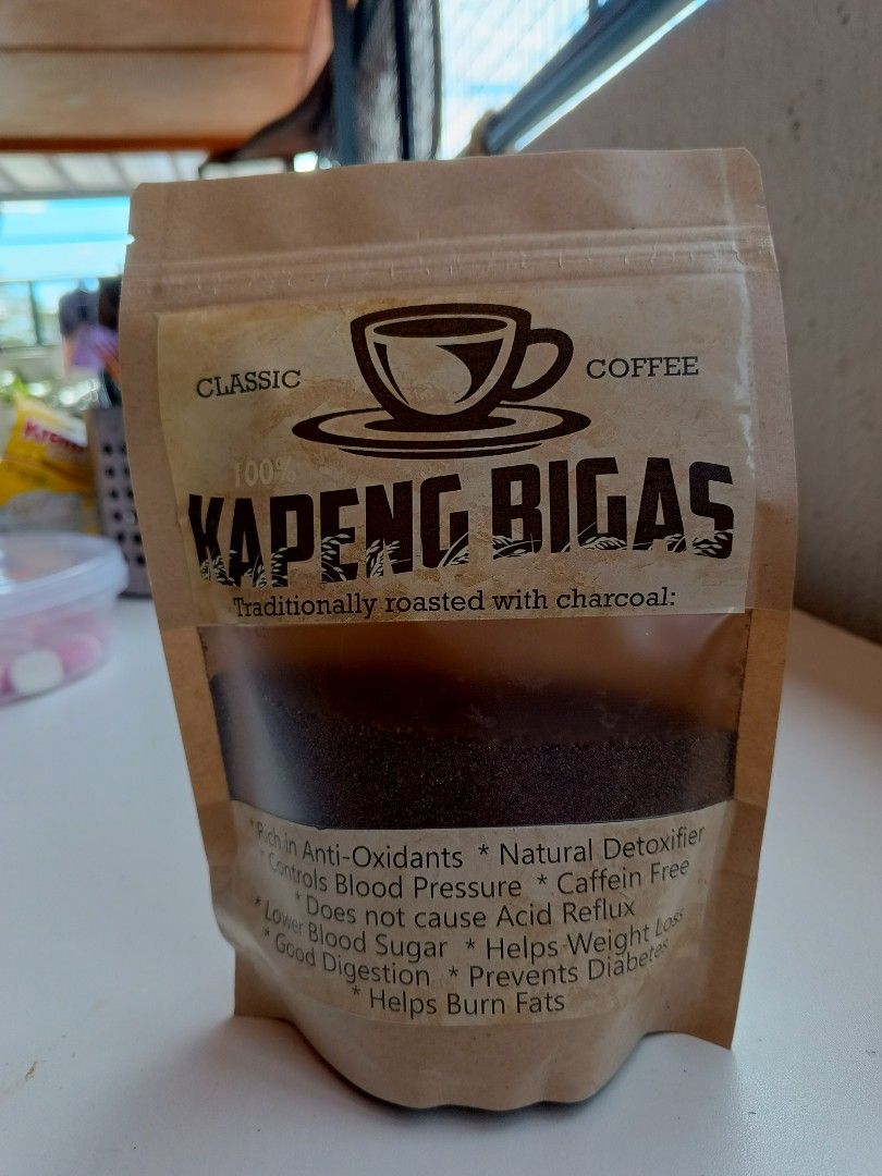 Kapeng Bigas (Category: Beverages) located in Marikina City. Submitted by pb_ber (Listing ID 1355698798, Image 2). Description: Kapeng Bigas Organic Coffee Home-made, roasted ground rice coffee.