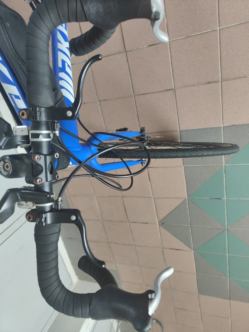 MAKE ROAD BIKE/BICYCLE (Category: Bicycles) located in Singapore. Submitted by vgpal (Listing ID 1355661723, Image 2). Description: • As good as new • Used only for few rides • Has 4 brake system-2 in handle bar and 2 for sports mode • Chat to fix a desired location.