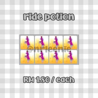5x Fly Potion & 5x Ride Potion Bundle Roblox/Adopt Me - SAME DAY
