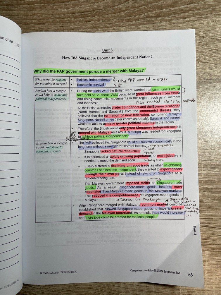 Secondary 2 History Comprehensive Guide Book (SBQ, SEQ & Notes ...