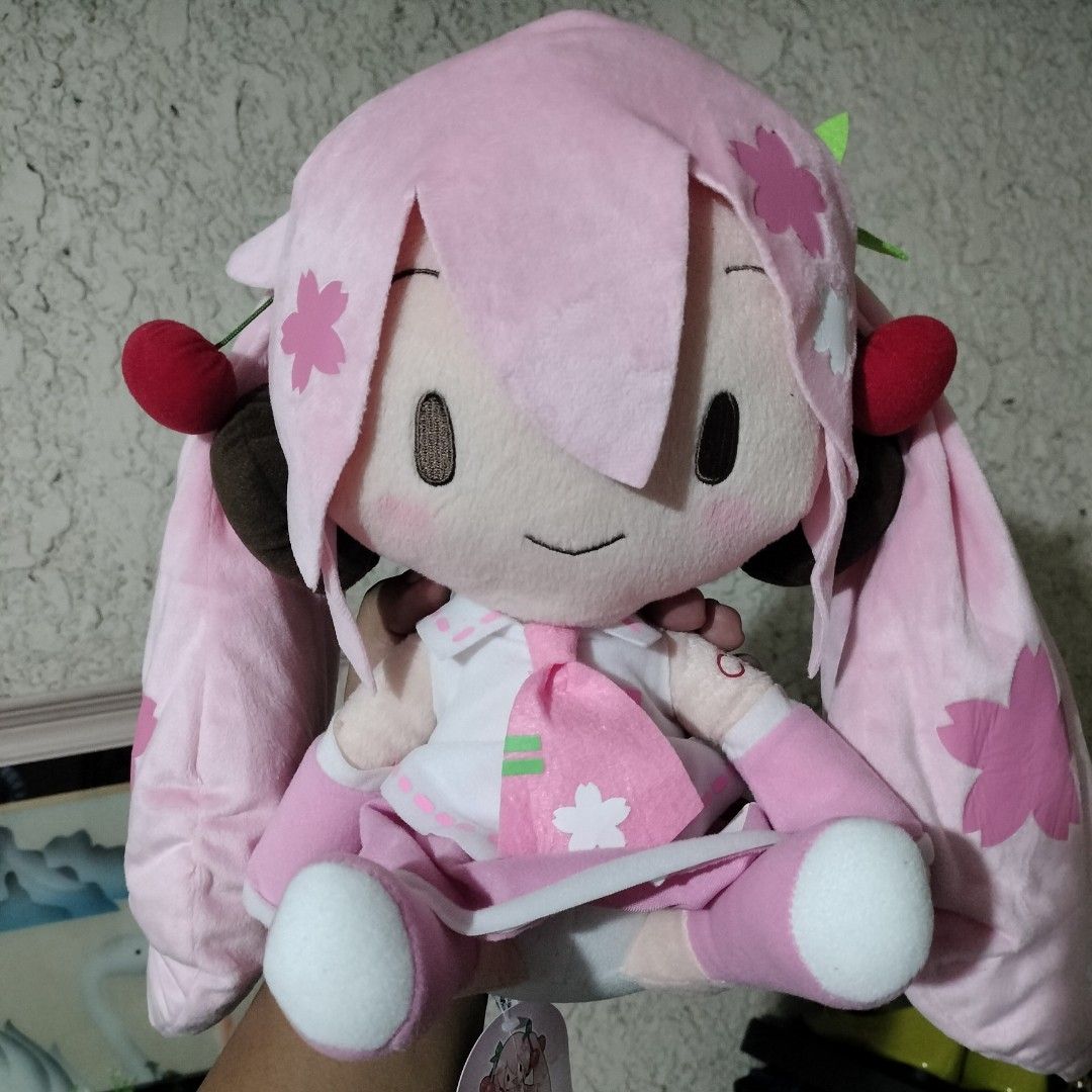 SEGA Sakura Hatsune Miku Plush (Category: Plushies & Soft Toys) located in Manila. Submitted by gorzuzofficial (Listing ID 1355828230, Image 1). Description: More or less 11" MOP: Gcash MOD: PBC/Lalamove/J&T.