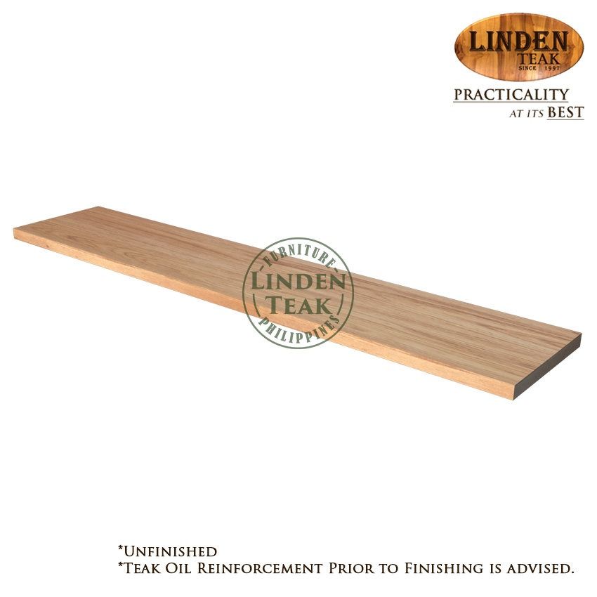 Solid Teak Wood Small Teak Plank 50 x 10 x 1cm (Category: Other Home Furniture) located in Quezon City. Submitted by tinedadulaaa01 (Listing ID 1355696312, Image 1). Description: ITEM: Solid Teak Wood Small Teak Plank 50 x 10 x 1cm (sold per piece) SERIES: Gold Teak Unfinished Series (Indoor Series) MAIN MATERIAL: Teak Wood (Tectona Grandis) FINISHING: Au naturel (No finishing), teak oil reinforcement prior to finishing is advised APPROXIMATE DIM