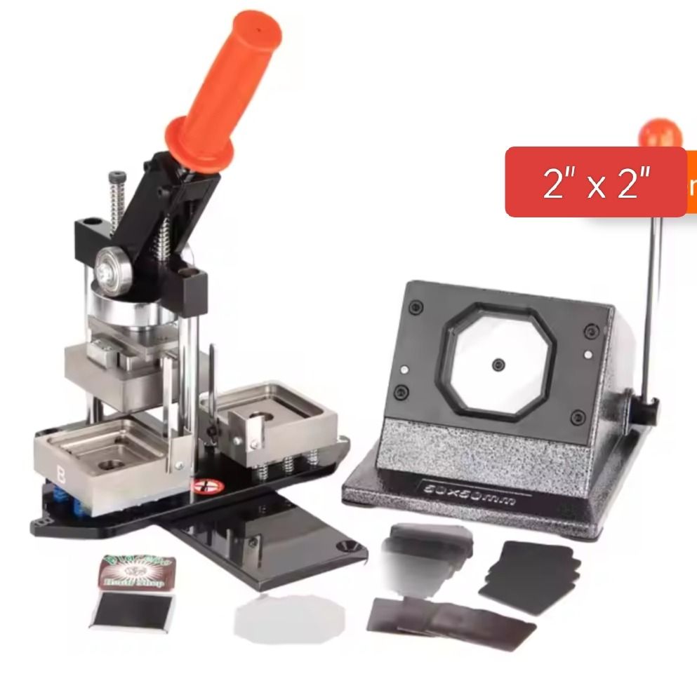 Square Badge Magnet Making Machine (Category: Craft Supplies & Tools) located in Caloocan City. Submitted by erwinbong64926 (Listing ID 1355639927, Image 1). Description: Square Badge Button Magnet Maker Machine 50 mm x 50 mm 2 inches by 2 inches With 100 consumables RFS: Decluttering since was not able to use due to time constraint.