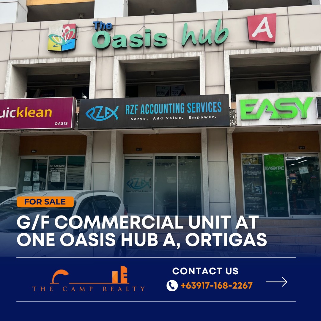 87.79 sqm. G/F Commercial Unit at One Oasis Hub A, Ortigas Ext. Pasig ...