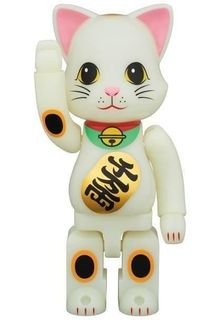 Be@rbrick MANEKI Neko GID ver 招き猫蓄光初代夜光招財貓1000%