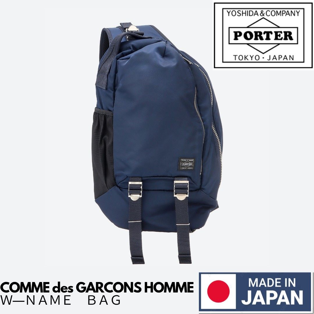 新品　COMME des GARCONS HOMME×PORTER　W-NAME 🇯🇵日本製COMME des GARCONS HOMME x PORTER W-NAME SHOULDER BAG 斜