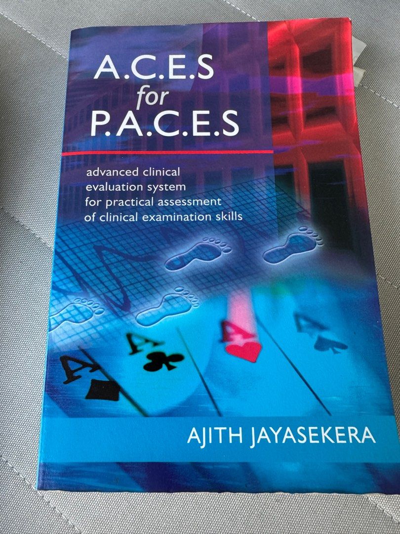 ACES for PACES (Category: Textbooks) located in Singapore. Submitted by friendlyghost (Listing ID 1357492128, Image 1). Description: PACES textbook Contains lists of examination techniques, findings and differential diagnosis .