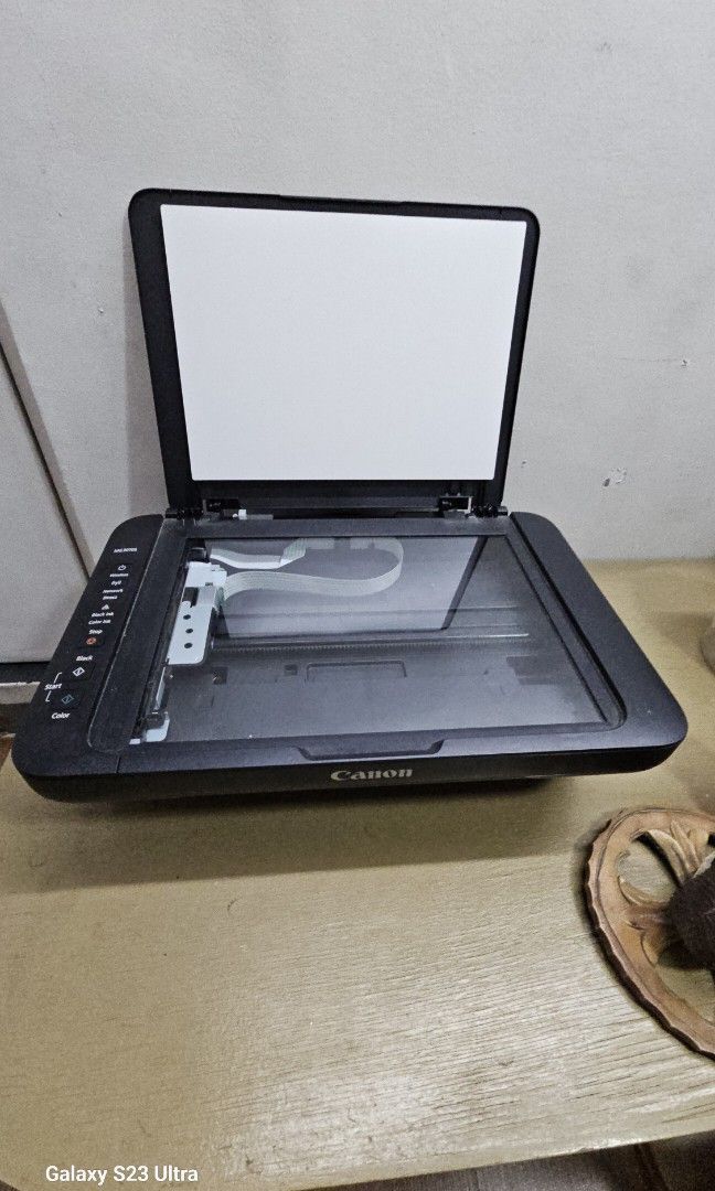 Canon wifi 3 in 1 printer (Category: Printers, Scanners & Copiers) located in Quezon City. Submitted by ramonstuff (Listing ID 1357503146, Image 1). Description: Canon MG 3070S. hardly used. halos di nagamit. pero tested na and working siya. with empty cartridges. Wifi . can print from cellphone. sorry, not negotiable anymore. No Bluetooth..