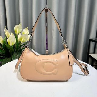 Coach Teri Puff Shoulder Bag in Beige