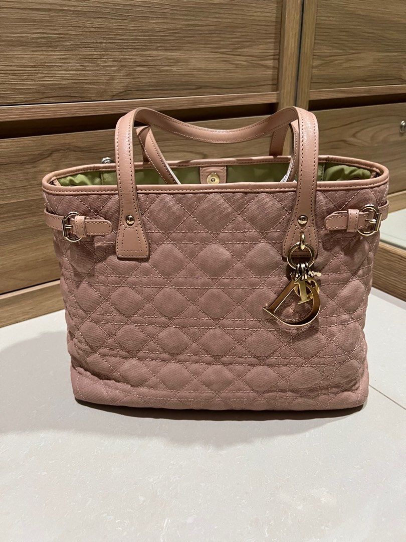 Dior Panarea tote bag - Vintage- (Category: Bags & Wallets) located in Singapore. Submitted by missynie (Listing ID 1357421739, Image 1). Description: Handle in leather Body in canvas.