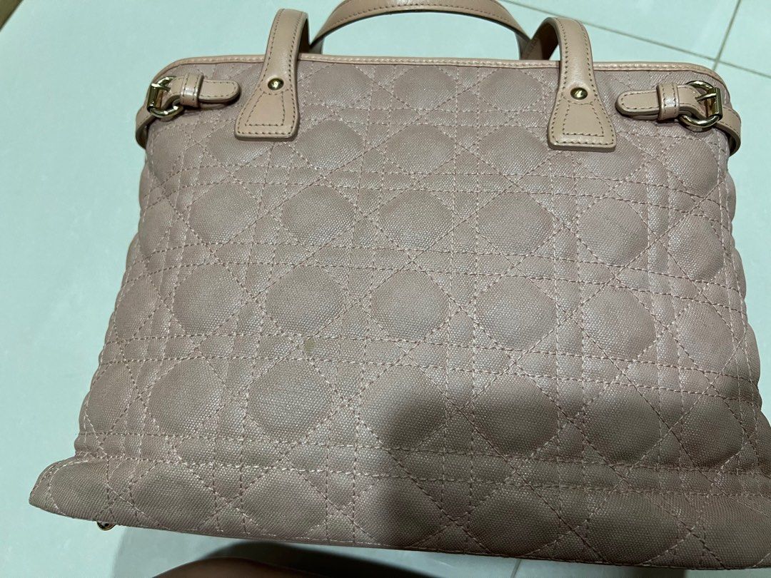 Dior Panarea tote bag - Vintage- (Category: Bags & Wallets) located in Singapore. Submitted by missynie (Listing ID 1357421739, Image 3). Description: Handle in leather Body in canvas.