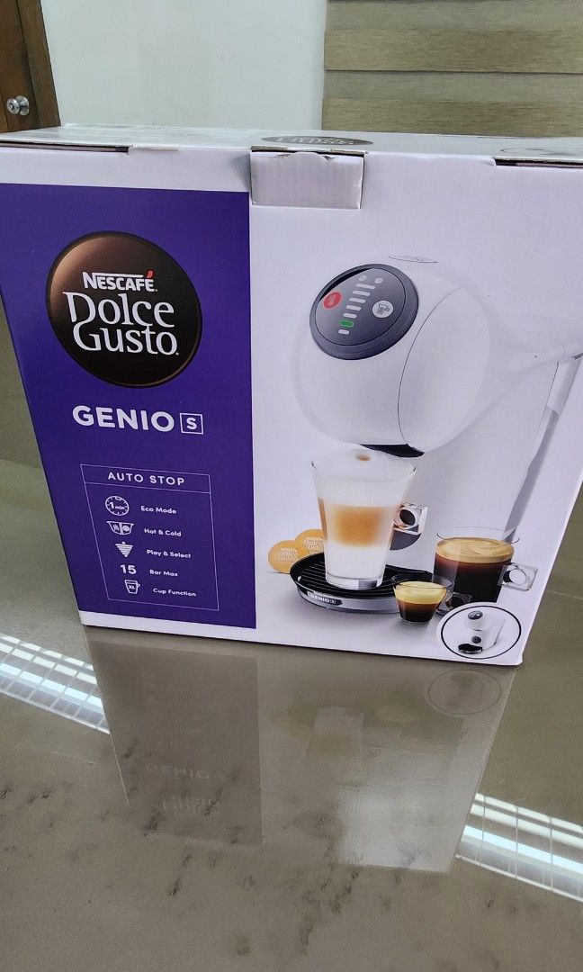 Dolce Gusto Genio S (Category: Coffee Machines & Makers) located in Quezon City. Submitted by jennifersantos123 (Listing ID 1357440973, Image 1). Description: Selling brand new Dolce Gusto Genio S. Pick up at Doña Josefa QC.