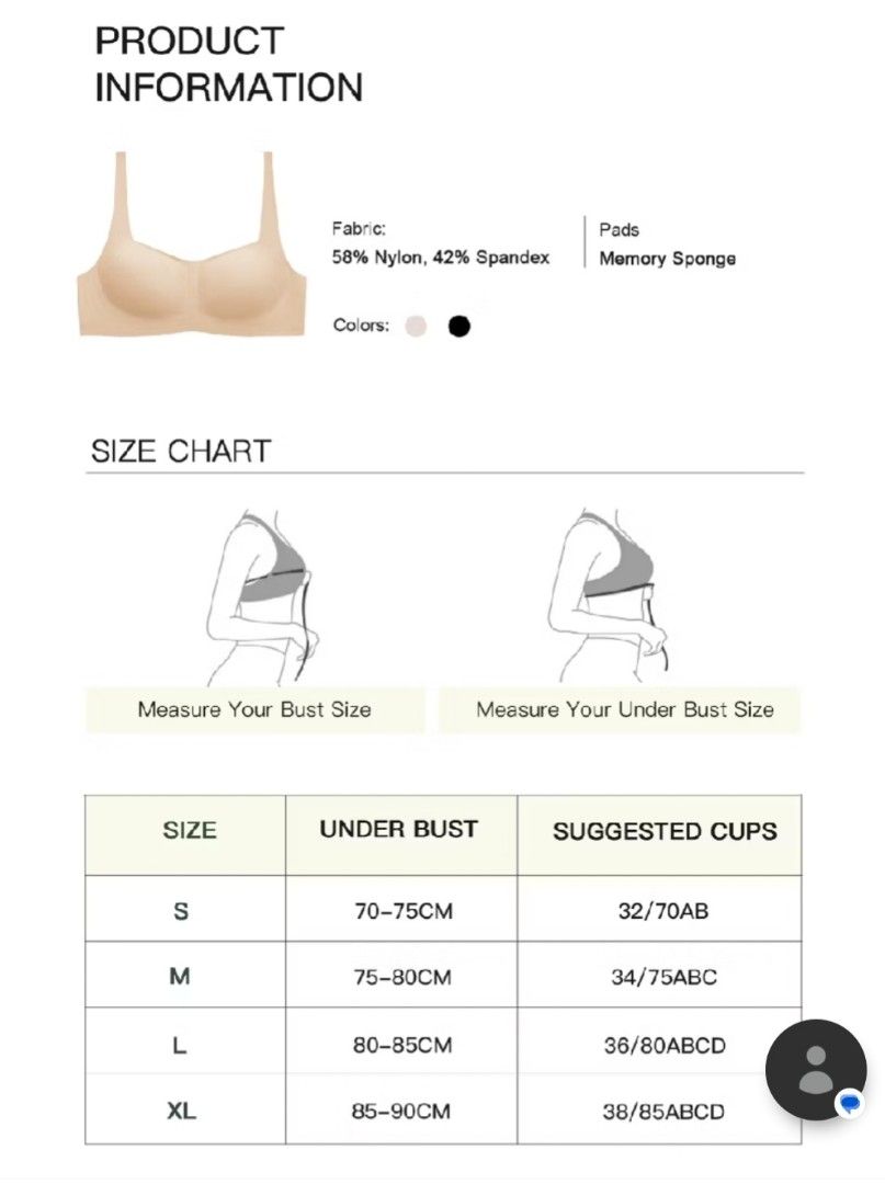 Ecora Comfort Bra (Category: Undergarments & Loungewear) located in Marikina City. Submitted by dandandy (Listing ID 1357504192, Image 2). Description: Brand new, complete with packaging. I realized I ordered the wrong size, i ordered without checking the size measurements 😅 so looking for a new home. very good quality bra, buttery feel..