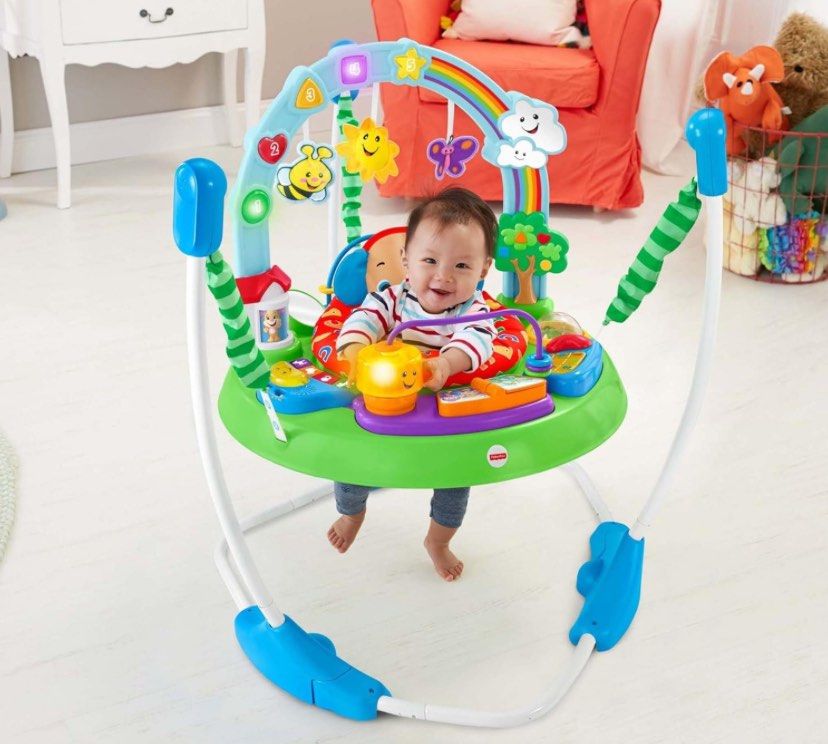Fisher Price Laugh and learn Jumperoo (Category: Infant Playtime) located in Manila. Submitted by avalanchesonlineshopmainacount (Listing ID 1357528562, Image 1). Description: Mall demo pullout items means ginamit pang demo.