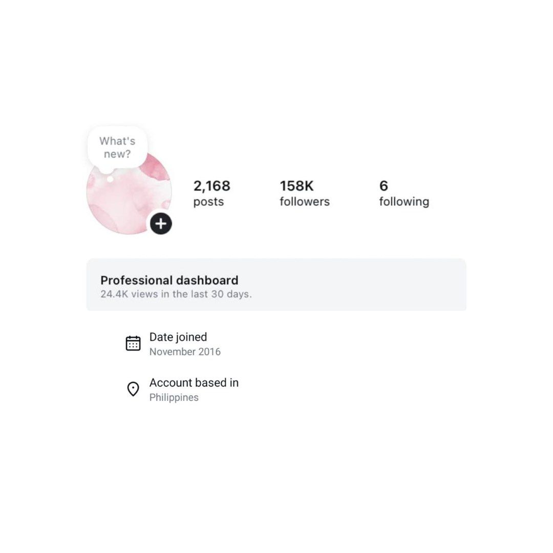 For Sale Instagram accounts (Category: Looking For) located in Manila. Submitted by itzmealii (Listing ID 1357587057, Image 1). Description: all goods. can change all details and ph based. dm for more infos & price! .