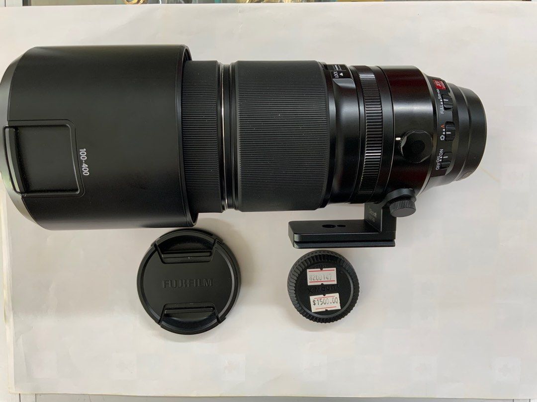 Fujifilm XF 100mm - 400mm lens (Category: Lens & Kits) located in Singapore. Submitted by redcrossshop (Listing ID 1357460284, Image 3). Description: Focal Length 100mm - 400mm Maximum Aperture f/4.5-5.6 Optical Image Stabilisation (OIS) for sharp image even at long focal Support the go green movement and give pre-loved items a second life. Do Shop for a good Cause. Self-collection at: Red Cross House 15 Penang Lane Singapore 238486 Mon-Fri 10am 