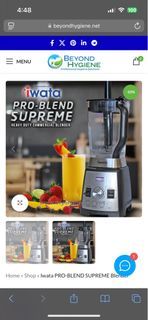 iwata Pro Blend Supreme Commercial Blender 2L capacity