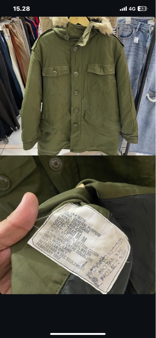 Jaket army made in canada not alpha mccoy toyo levis evis, Fesyen Pria ...