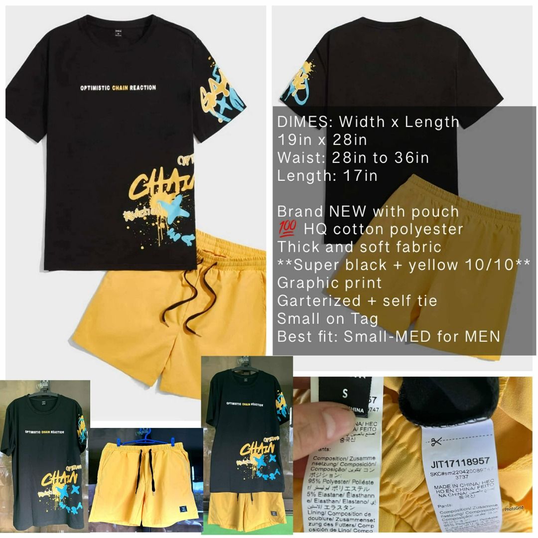 MANFINITY | SHEIN TERNO YELLOW COORDS SMALL- LARGE MEN (Category: Sets & Coordinates) located in Valenzuela. Submitted by kristhingss (Listing ID 1357548659, Image 1). Description: NO ISSUE 1. PLEASE READ 1ST PICTURE FOR MEASUREMENTS AND DESCRIPTION. 2. COLOR MAY VARY DUE TO LIGHTING. 3. ISSUES WILL BE MENTION IF THERE’S ANY. 4. PM FOR MORE INFO..