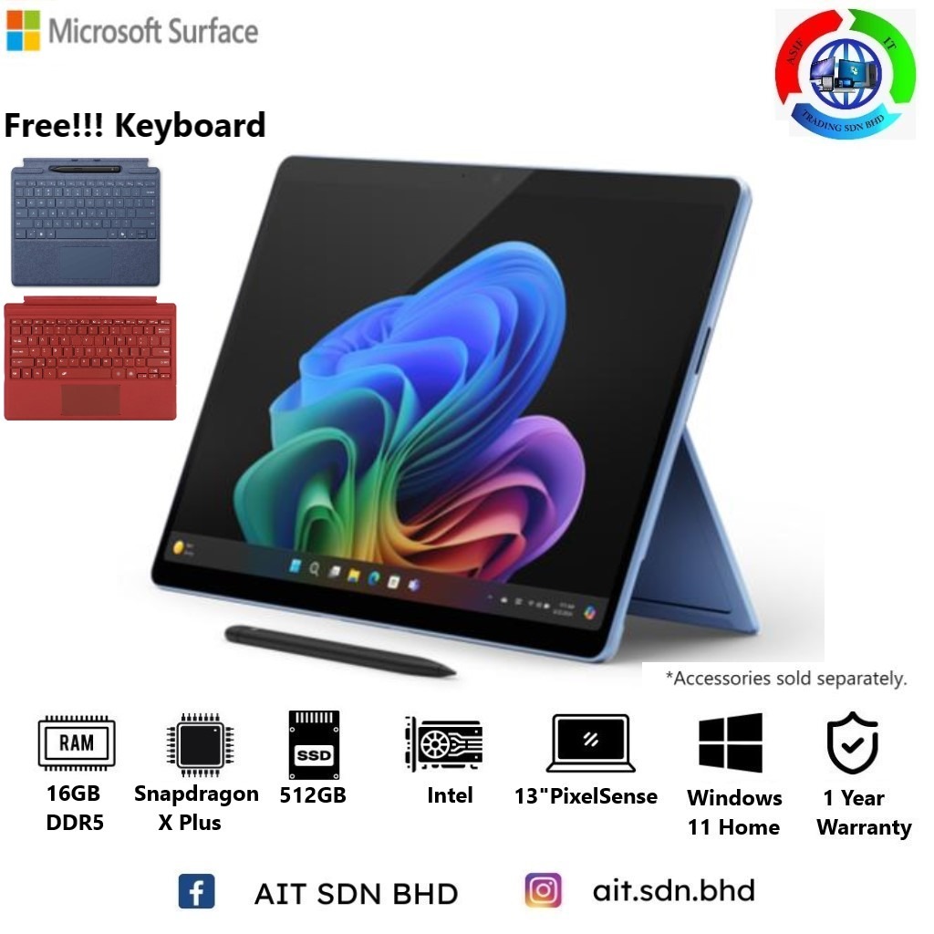 Microsoft Surface Pro 11 16GB/512GB WiFi Plateado ZHY-00005