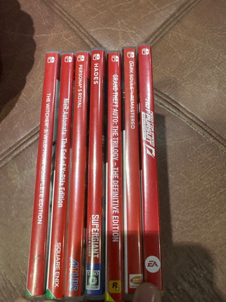 Nintendo Switch Game Card for sale (Category: Nintendo) located in Manila. Submitted by mmmmmmike (Listing ID 1357541564, Image 1). Description: Need for Speed HP- 1000 The witcher 3 -1300 Persona 5 R- SOLD Gta 3 - 1000 DSR - 1000 Nier Automata - SOLD HADES - SOLD Red Dead Redemption 1 - 2100 Can send videos to prove the game card is working..
