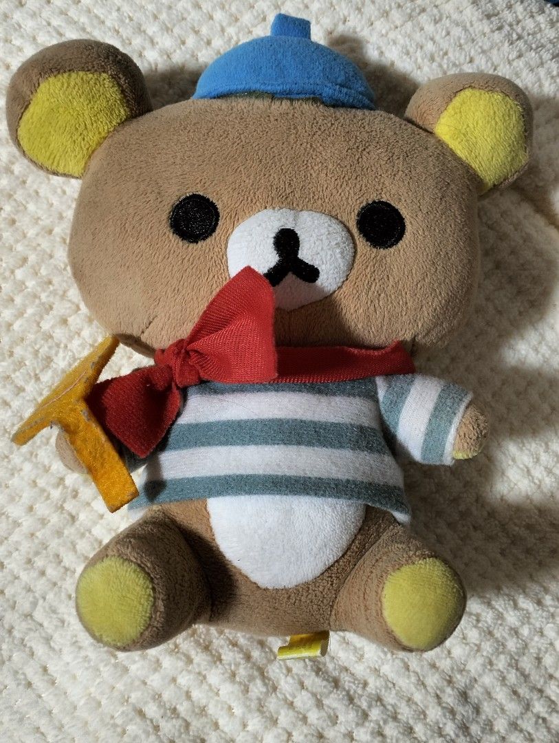 rilakkuma bear plush stuff stuffed toy plushie (Category: Plushies & Soft Toys) located in Manila. Submitted by mintchocch (Listing ID 1357514989, Image 1). Description: wts lfb ph ★ Rilakkuma Plush﹕₱130 ꒰ payo within 24 hrs / 1 week dop ꒱ — good & clean condition — barely been used — no exact measurement (can send size comparison instead) ⓘ x sensi coll, impatient buyers ✉️ dm to claim / inquire ! ( ᐢ..ᐢ ).