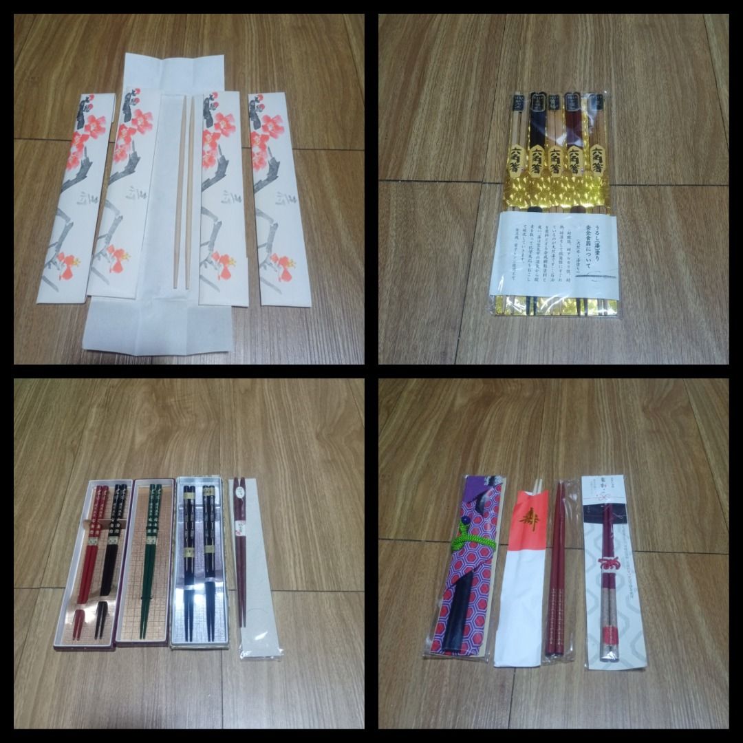 TAKE ALL 20 PAIRS ASSORTED CHOPSTICKS (Category: Dinnerware & Cutlery) located in Makati City. Submitted by nyxhemera26 (Listing ID 1357583466, Image 1). Description: HANAE MORI APRON • UNUSED BUT NO ORIGINAL PACKAGING.